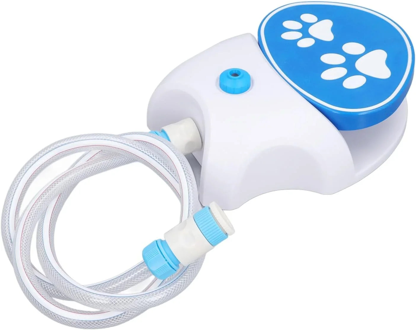 Foot-Activated Outdoor Pet Water Fountain with Hose Connection