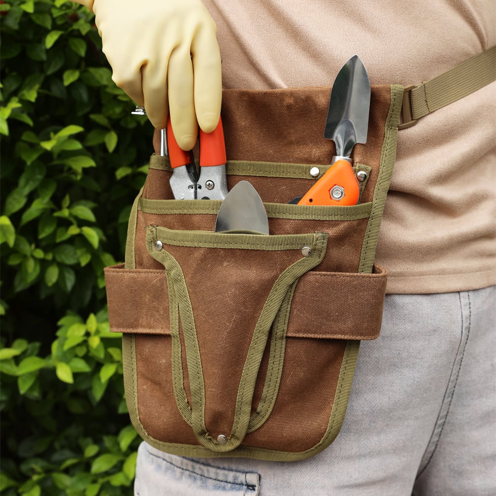 Durable Gardening Tool Belt with Multi-Pocket Storage