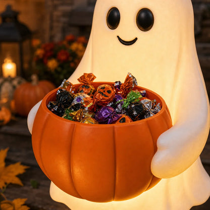 Outdoor Ghost Candy Holder Garden Stake for Garden Display