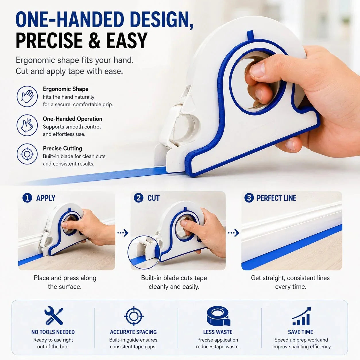 Task-Ready High-efficiency Painter – Tape Applicator for Home Upkeep