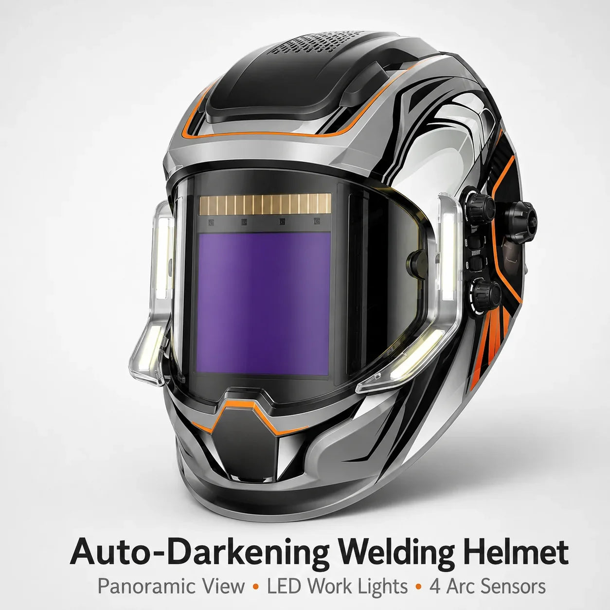 Workshop-Ready Panoramic Auto Darkening Welding Helmet