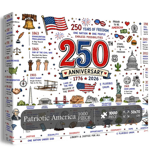 Hands-On Patriotic America Jigsaw Puzzle 1000 Pieces for Creative Play