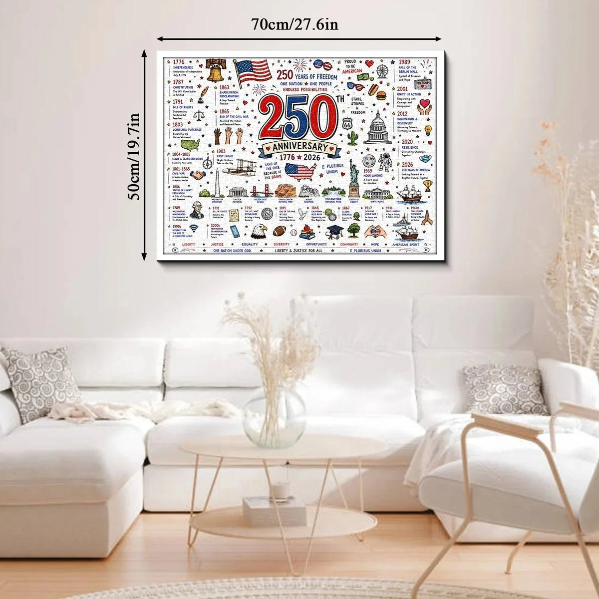 Hands-On Patriotic America Jigsaw Puzzle 1000 Pieces for Creative Play