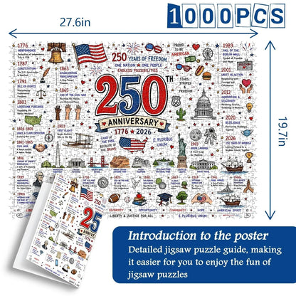 Hands-On Patriotic America Jigsaw Puzzle 1000 Pieces for Creative Play