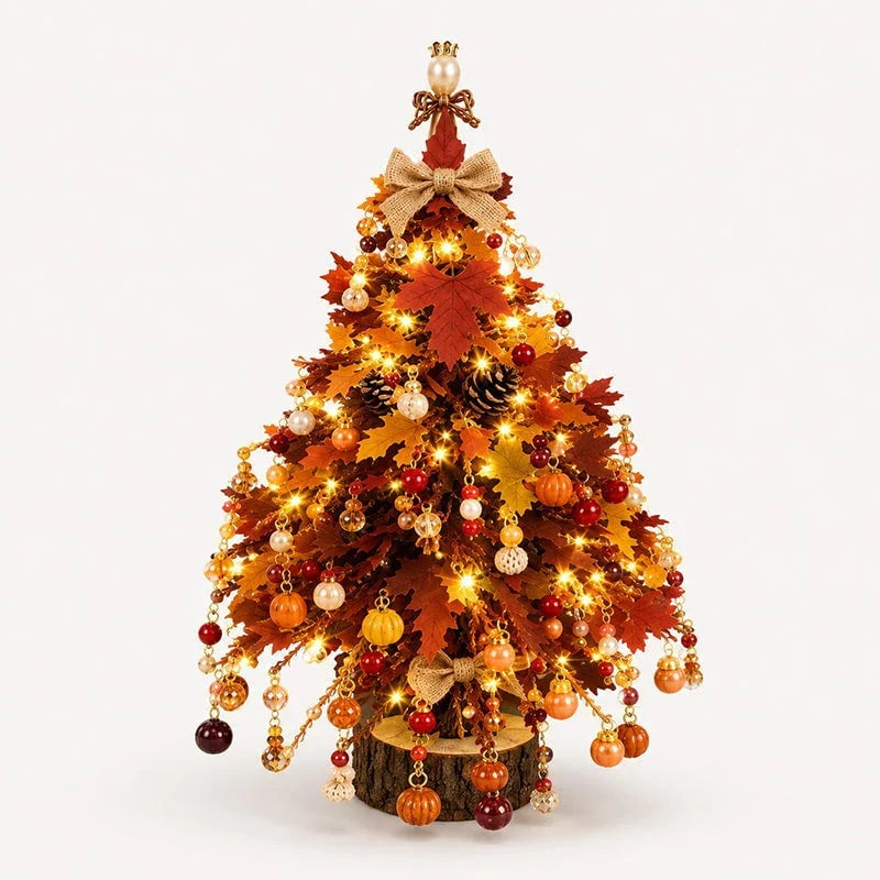 Hands-On Mini Tabletop DIY Beaded Tree Craft Kit – Handmade Holiday