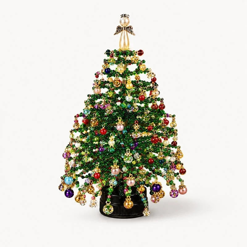 Hands-On Mini Tabletop DIY Beaded Tree Craft Kit – Handmade Holiday