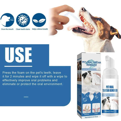 Foaming Pet Dental Cleaner for Tartar & Fresh Breath