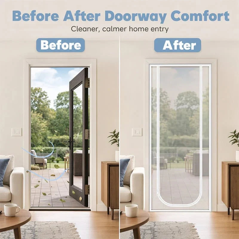 Pet-Friendly Mesh Screen Door for Daily Pet Care