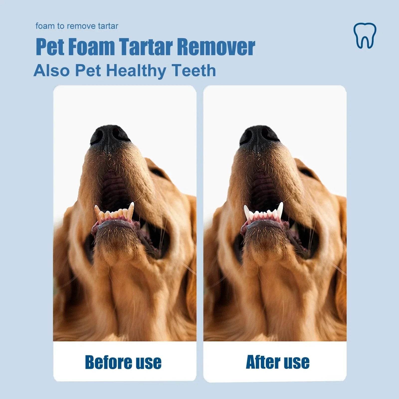 Pet-Friendly Foam for removing tartar from pet teeth – Fresh breath &