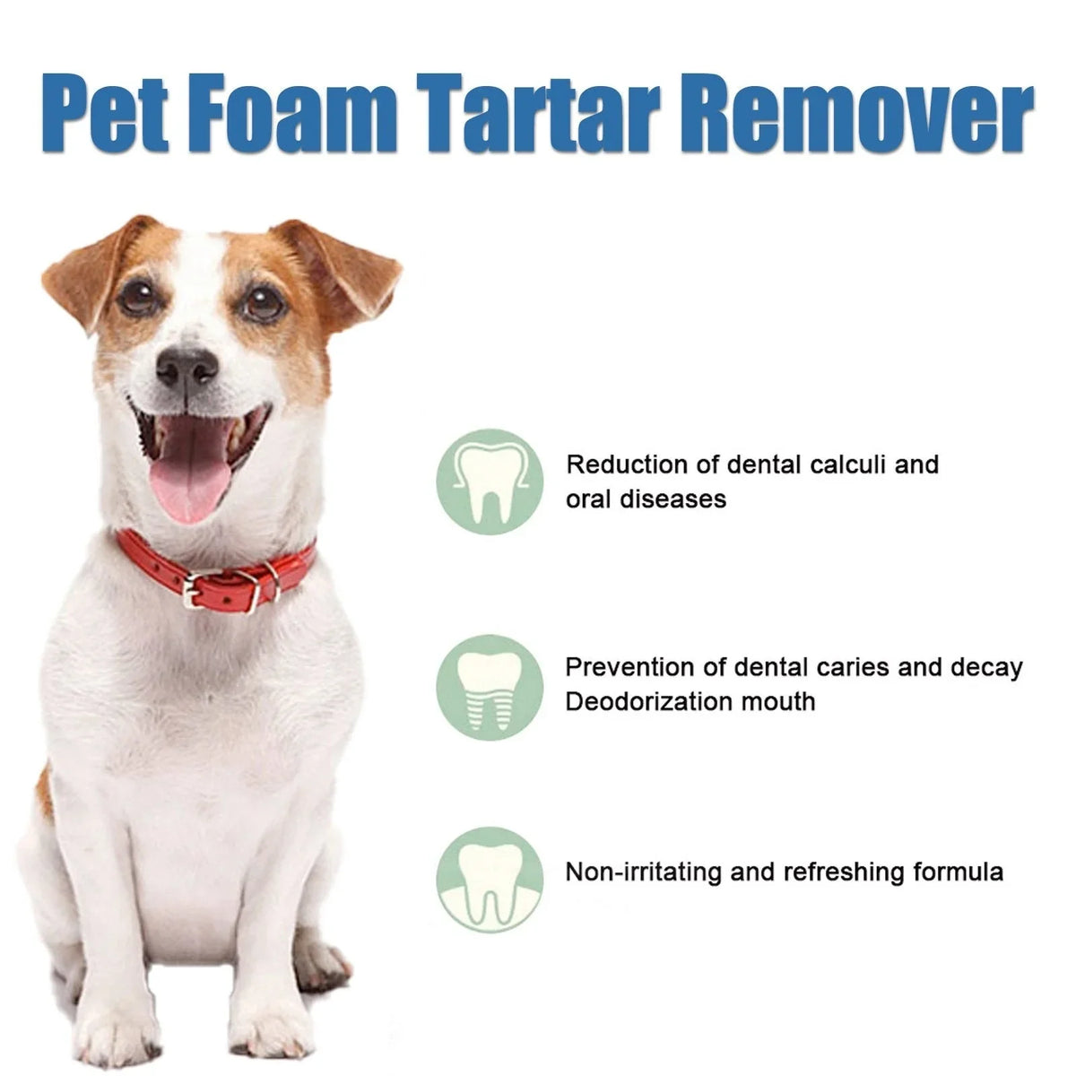 Pet-Friendly Foam for removing tartar from pet teeth – Fresh breath &