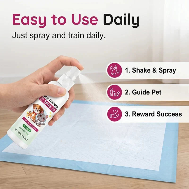 Pet-Friendly Pet Potty Training Spray for Dogs &