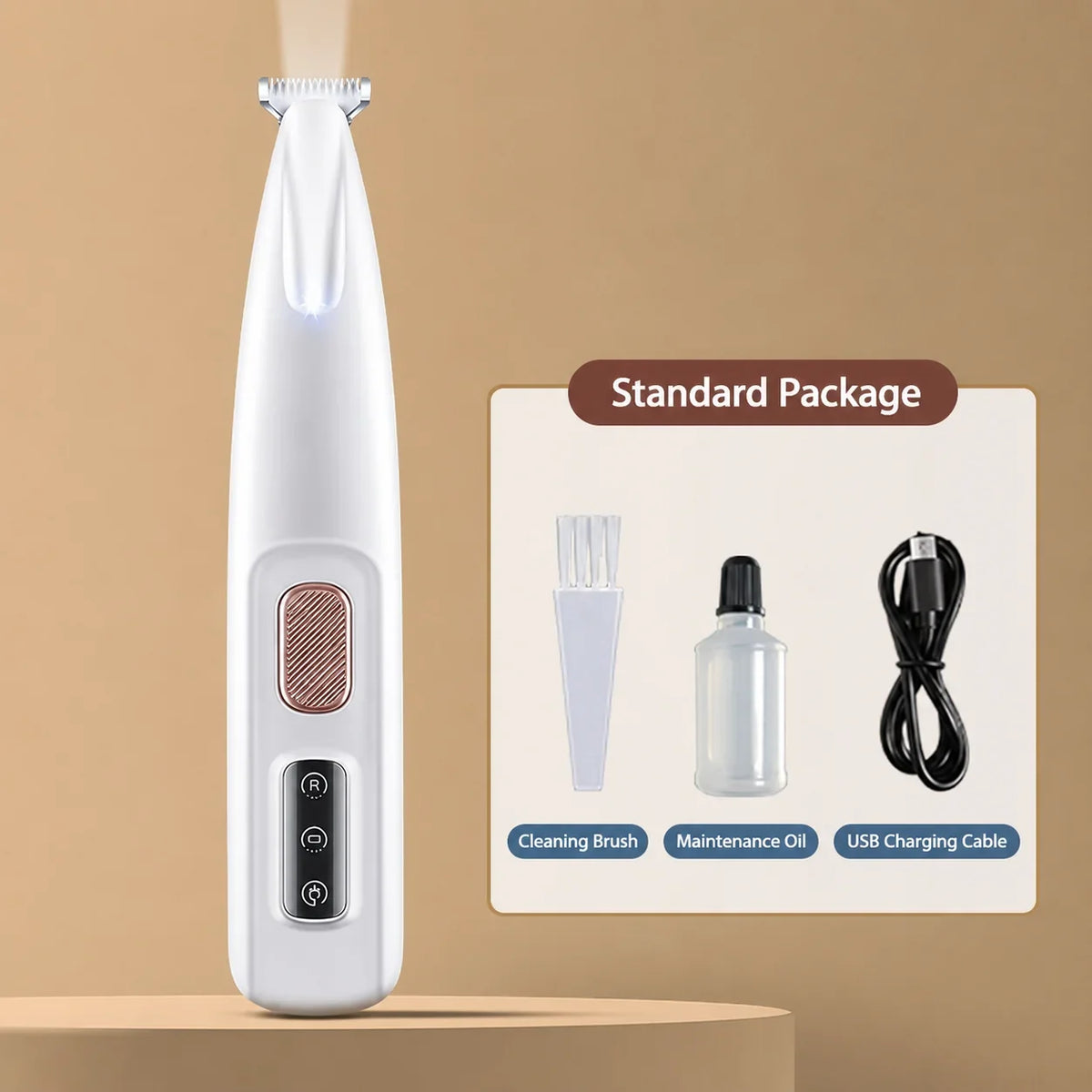 Decorative Precision Pet Trimmer – Safe Grooming for Paws, Eyes &