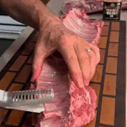 Purpose-Built Stainless Steel BBQ Rib Skinner for Everyday Use