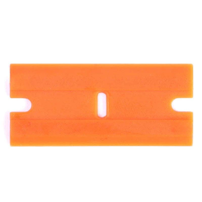Plastic Razor-Blade Scraper with Ergonomic Handle and Spare Blades