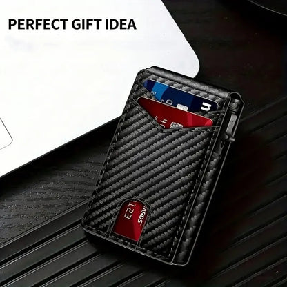 Vehicle-Ready RFID Blocking Minimalist Pop-Up Wallet – One-Second