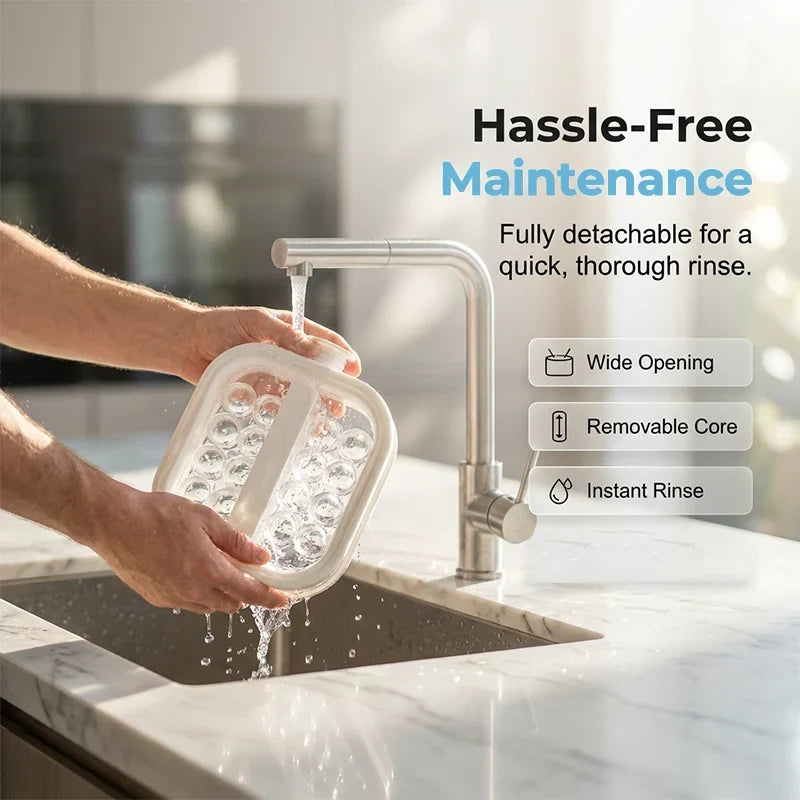 Collapsible Pull-Release Kettle Mold for Round Ice