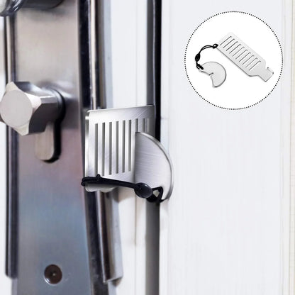 Stainless Steel Portable Door Lock for Added Travel Security