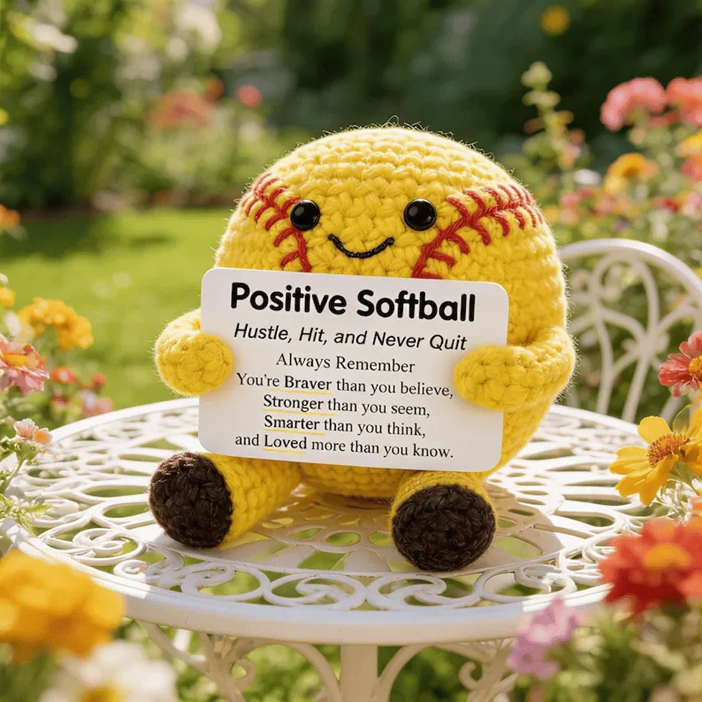 Purpose-Built Positive Soccer Buddy – Handmade Crochet Encouragement