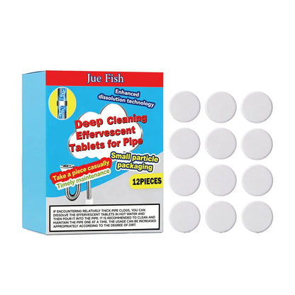 Easy-Care Powerful Cleaning Effervescent Tablets for Pipe, Fast