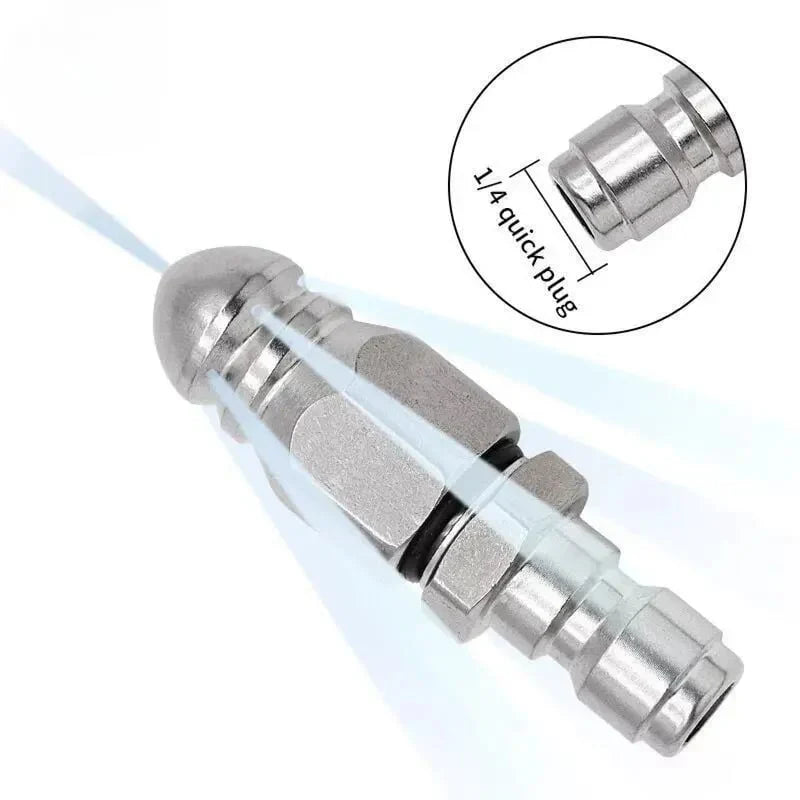 Easy-Care Powerful Stainless Steel Sewer Jetter Nozzle – Up to 5000