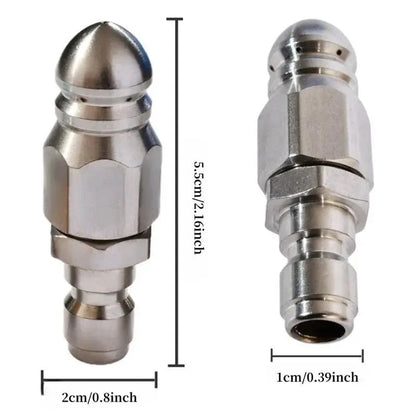 Easy-Care Powerful Stainless Steel Sewer Jetter Nozzle – Up to 5000