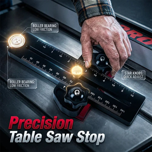 Purpose-Built Precision Black Portable Table Saw Stop for Everyday Use