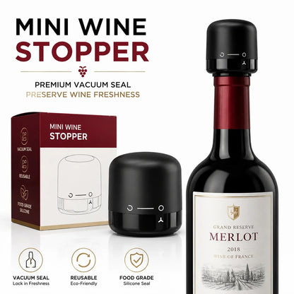 Airtight Vacuum Stopper for Preserving Open Wine