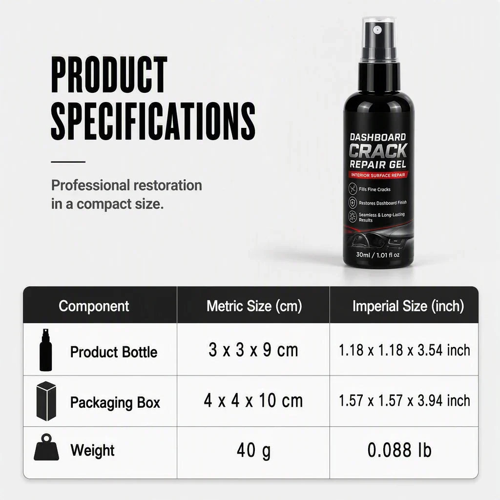 Vehicle-Ready Professional Car Dashboard Crack Repair