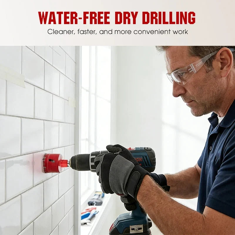 Hands-On Professional Dry Drilling Hole Saw Kit