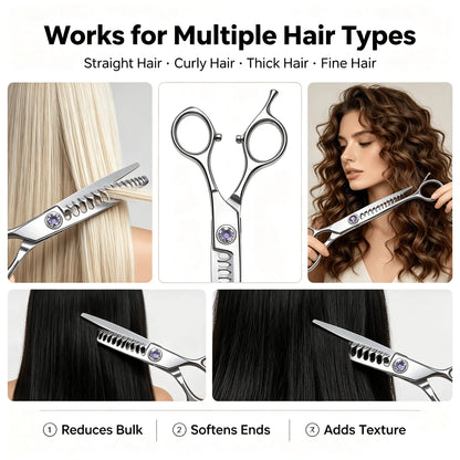Purpose-Built Professional Hair Texturizing Thinning Scissors