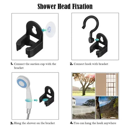 Portable Outdoor Shower System with Water Pump