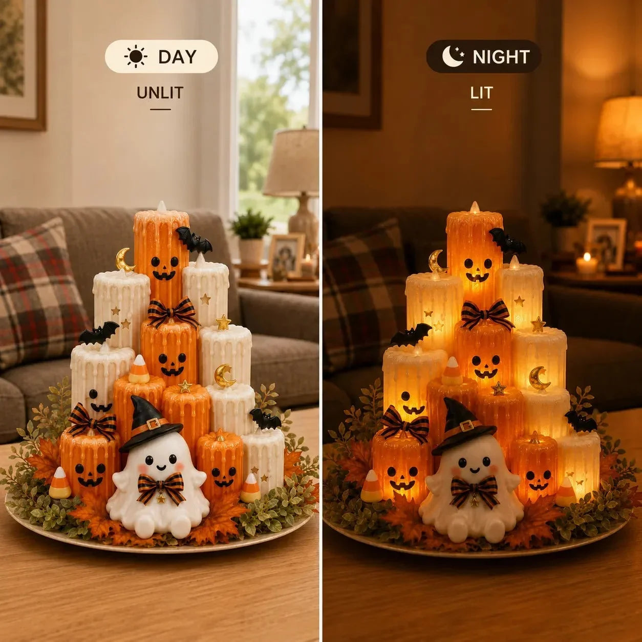 Decorative Pumpkin Electronic Candle Light for Focused Lighting