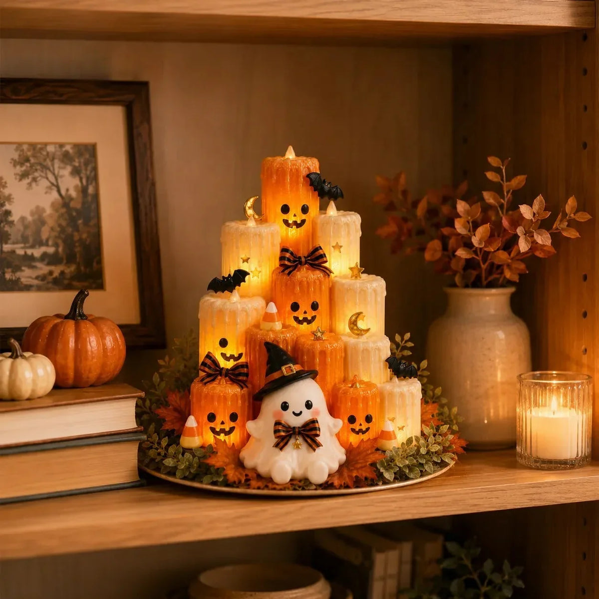 Decorative Pumpkin Electronic Candle Light for Focused Lighting