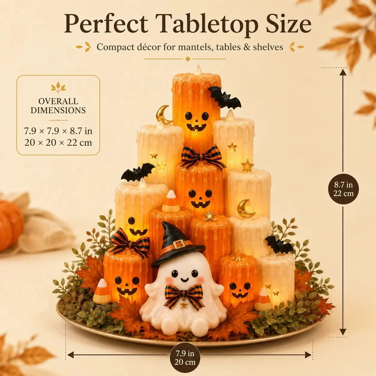 Decorative Pumpkin Electronic Candle Light for Focused Lighting