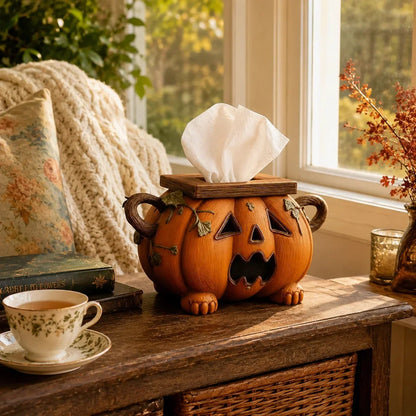 Purpose-Built Pumpkin Tissue Box Cover for Everyday Use