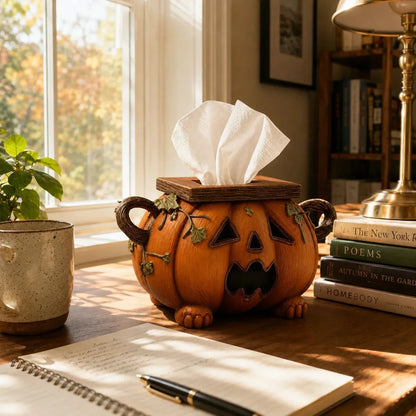 Purpose-Built Pumpkin Tissue Box Cover for Everyday Use