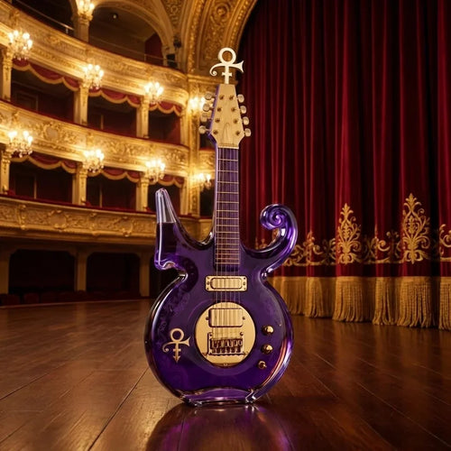 Purpose-Built Purple Music Legend Guitar-Shaped Commemorative Whiskey