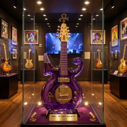Purpose-Built Purple Music Legend Guitar-Shaped Commemorative Whiskey
