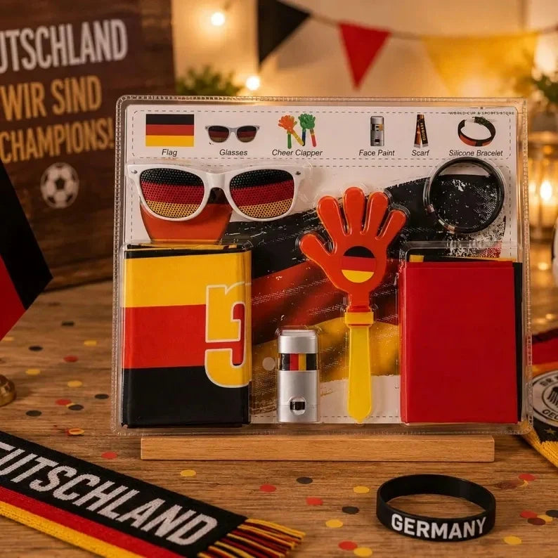 6-in-1 National Team Football Fan Kit for Match-Day Support