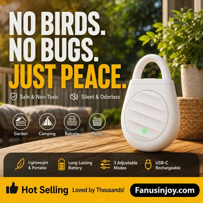 Ultrasonic Keychain Repellent for Birds and Other Pests