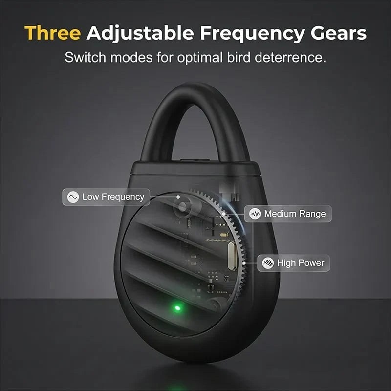 Ultrasonic Keychain Repellent for Birds and Other Pests