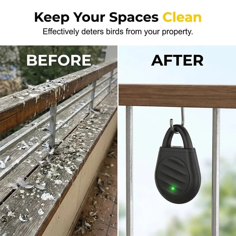 Ultrasonic Keychain Repellent for Birds and Other Pests