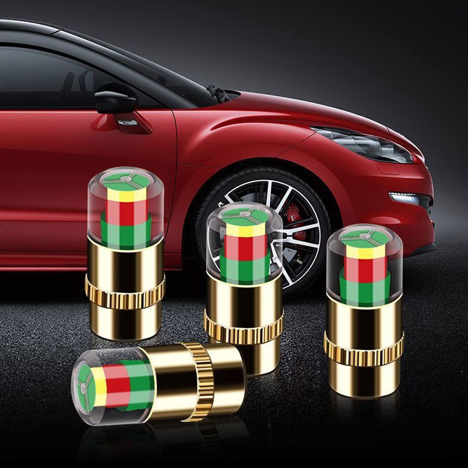 Vehicle-Ready 4Pcs Car Tire Pressure Monitor Valve Stem