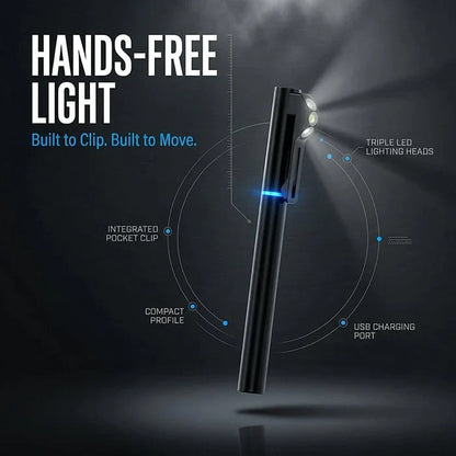 Decorative Hands-Free Wearable Safety Light for Focused Lighting