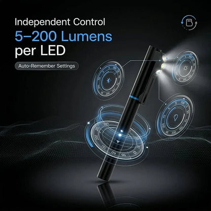 Decorative Hands-Free Wearable Safety Light for Focused Lighting
