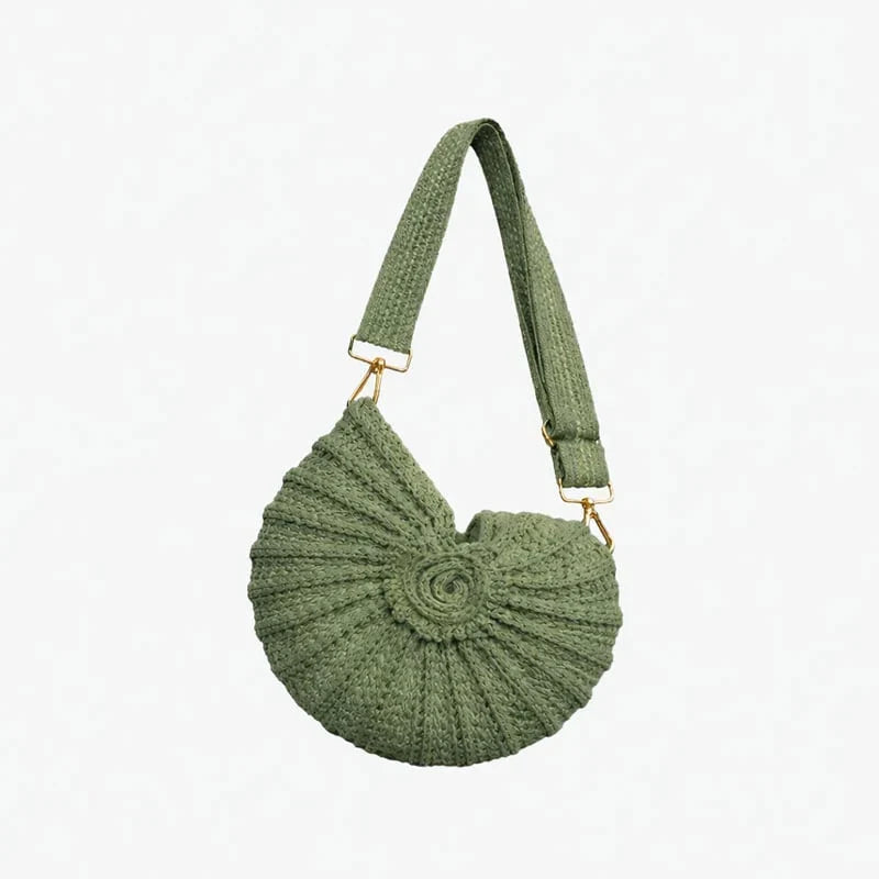 Vehicle-Ready Radiant Nautilus Shell Bag – Carry the Magic of the