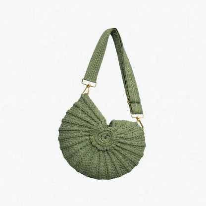 Vehicle-Ready Radiant Nautilus Shell Bag – Carry the Magic of the