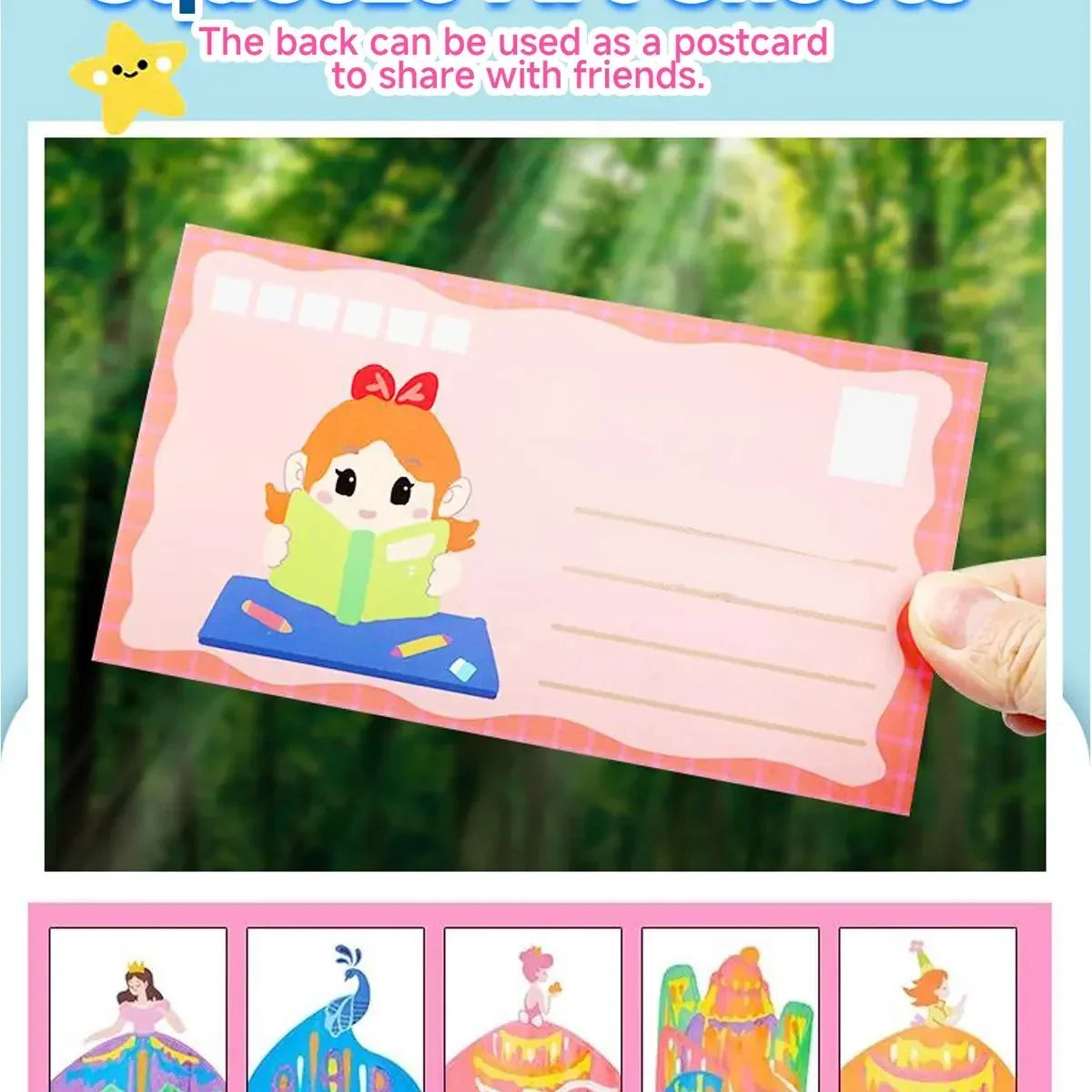 Kids’ Rainbow Squeeze-and-Scratch Color Activity Set