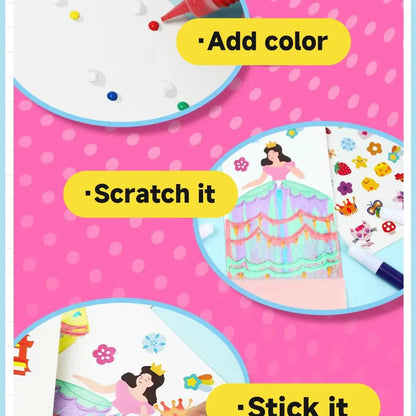 Kids’ Rainbow Squeeze-and-Scratch Color Activity Set