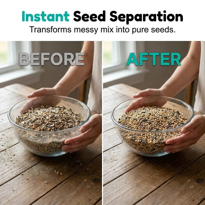 Purpose-Built Rechargeable Bird Seed Shell Separator for Everyday Use